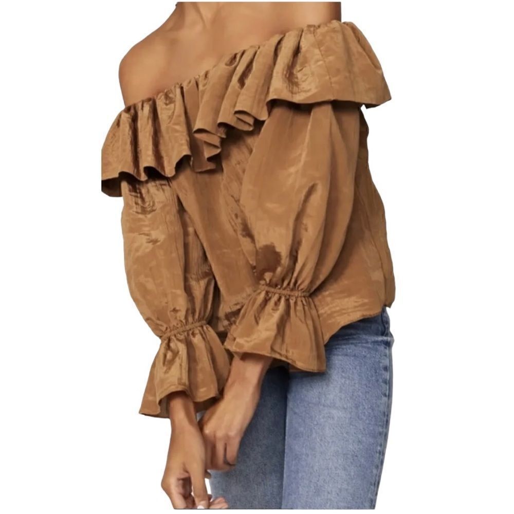 Misa Los Angeles Off Shoulder Top Size Small